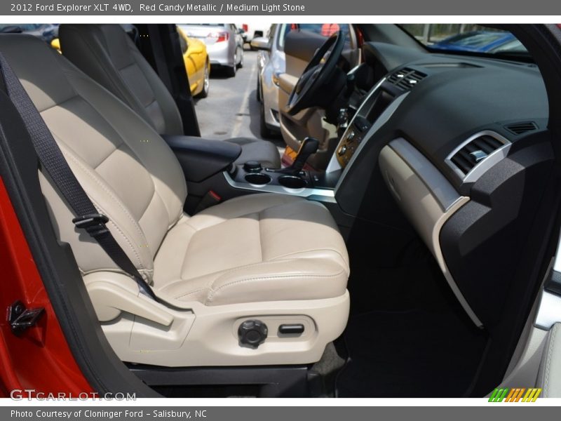 Red Candy Metallic / Medium Light Stone 2012 Ford Explorer XLT 4WD