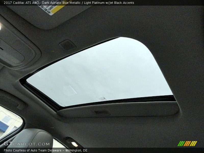 Dark Adriatic Blue Metallic / Light Platinum w/Jet Black Accents 2017 Cadillac ATS AWD