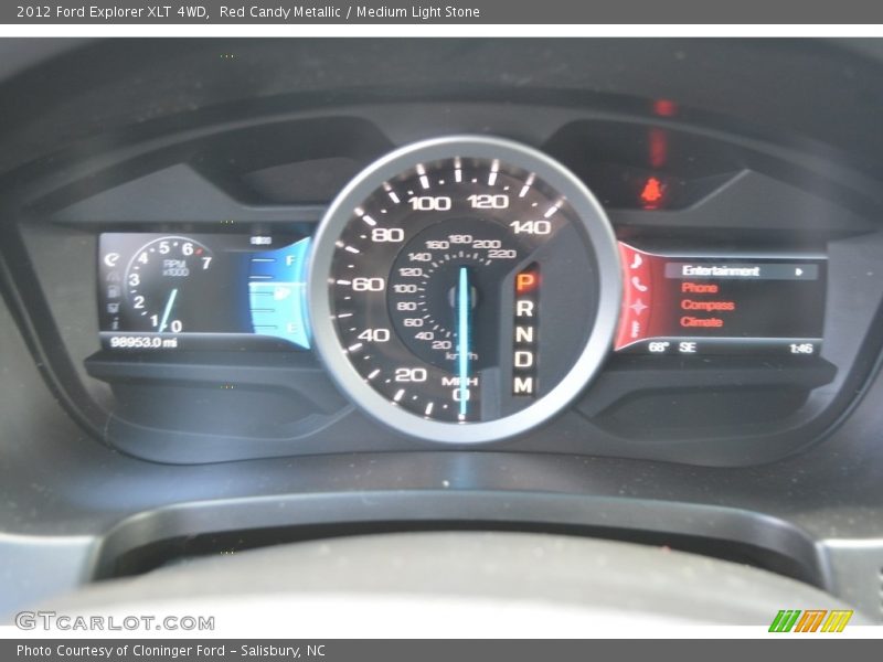 Red Candy Metallic / Medium Light Stone 2012 Ford Explorer XLT 4WD