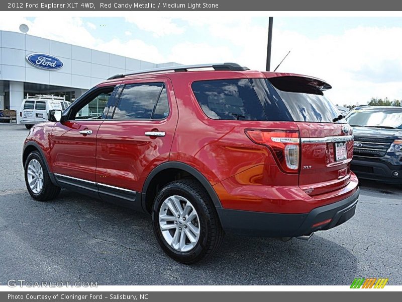 Red Candy Metallic / Medium Light Stone 2012 Ford Explorer XLT 4WD