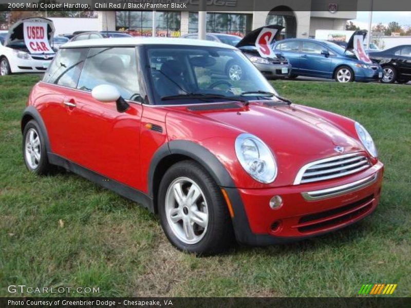 Chili Red / Black/Panther Black 2006 Mini Cooper Hardtop