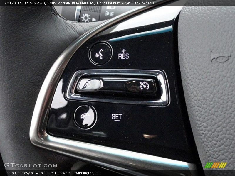 Dark Adriatic Blue Metallic / Light Platinum w/Jet Black Accents 2017 Cadillac ATS AWD