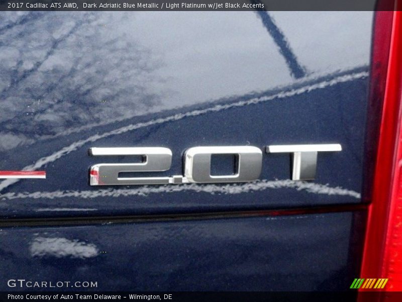 Dark Adriatic Blue Metallic / Light Platinum w/Jet Black Accents 2017 Cadillac ATS AWD