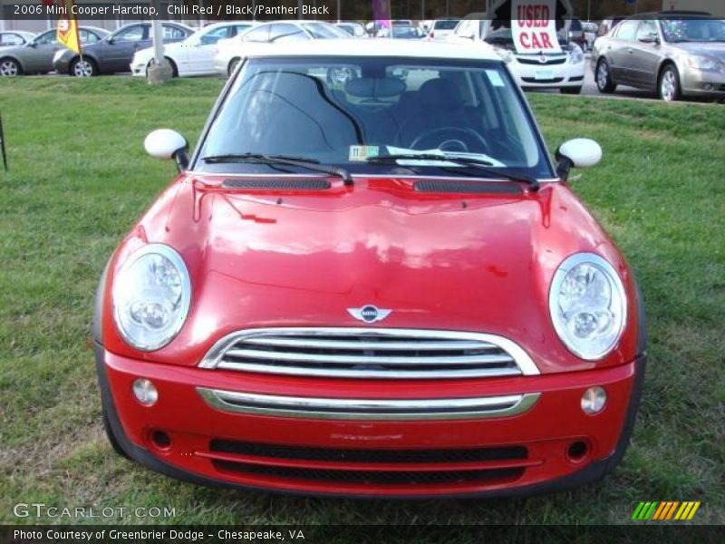 Chili Red / Black/Panther Black 2006 Mini Cooper Hardtop