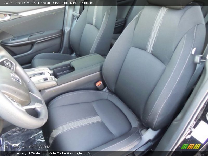 Crystal Black Pearl / Black 2017 Honda Civic EX-T Sedan