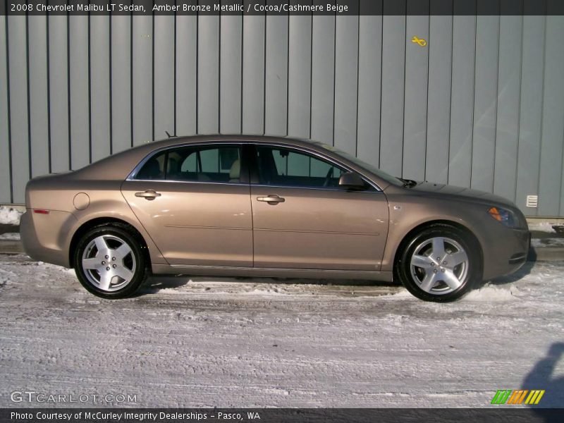 Amber Bronze Metallic / Cocoa/Cashmere Beige 2008 Chevrolet Malibu LT Sedan