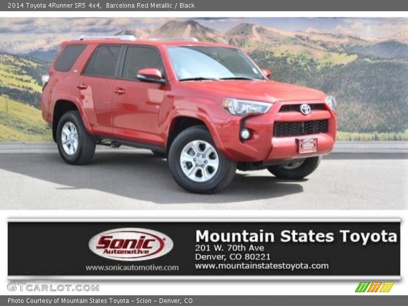 Barcelona Red Metallic / Black 2014 Toyota 4Runner SR5 4x4
