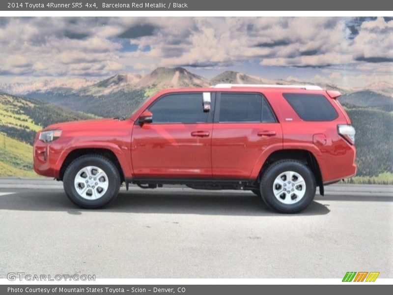 Barcelona Red Metallic / Black 2014 Toyota 4Runner SR5 4x4