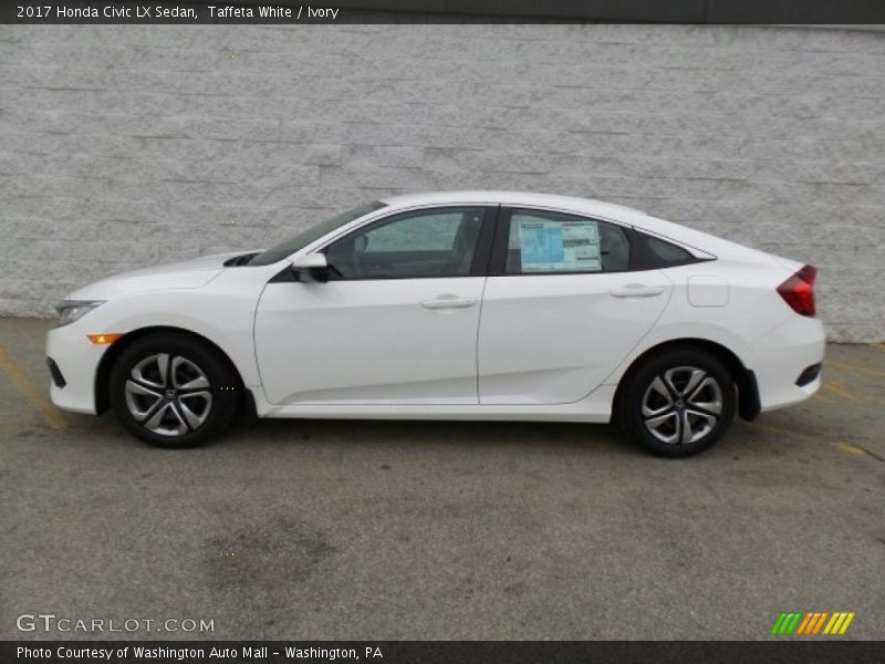 Taffeta White / Ivory 2017 Honda Civic LX Sedan