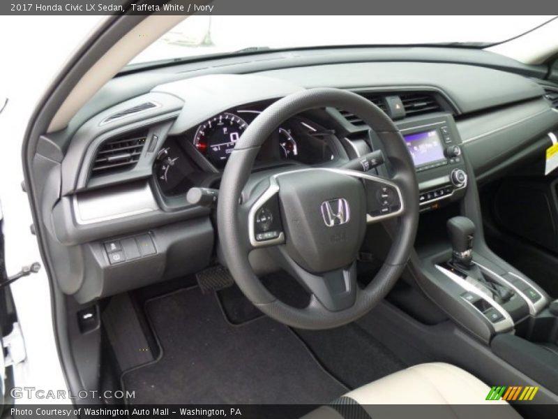 Taffeta White / Ivory 2017 Honda Civic LX Sedan