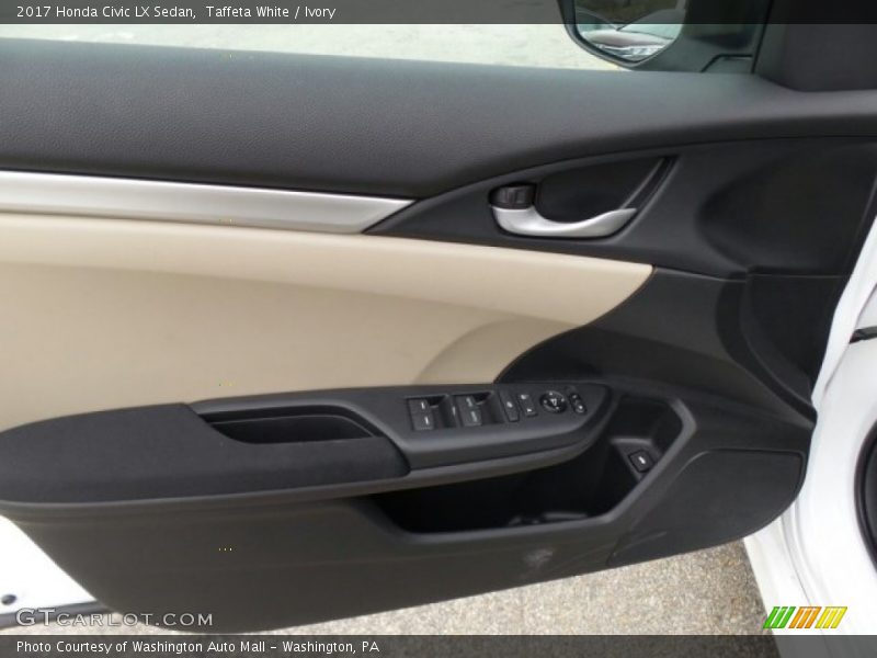 Taffeta White / Ivory 2017 Honda Civic LX Sedan