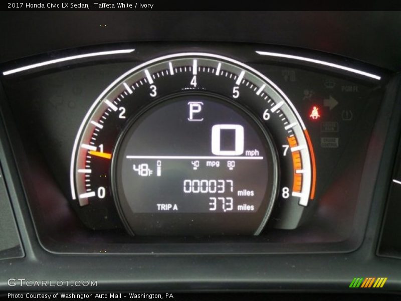 Taffeta White / Ivory 2017 Honda Civic LX Sedan