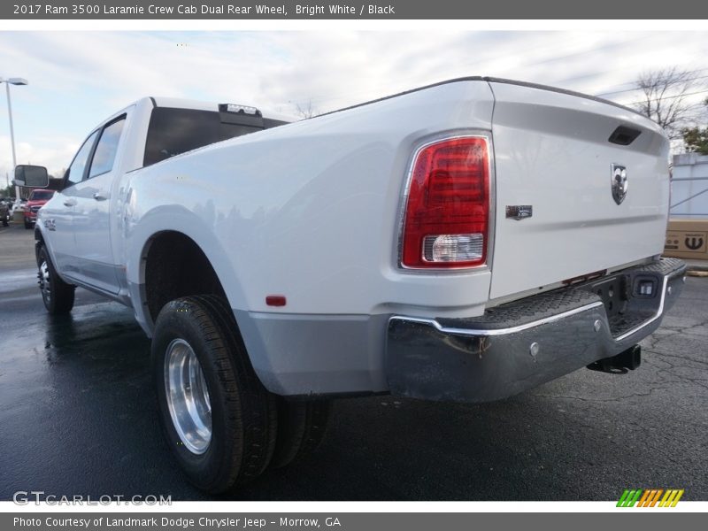 Bright White / Black 2017 Ram 3500 Laramie Crew Cab Dual Rear Wheel
