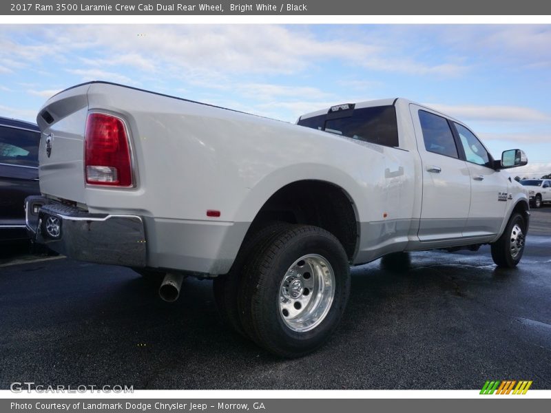 Bright White / Black 2017 Ram 3500 Laramie Crew Cab Dual Rear Wheel