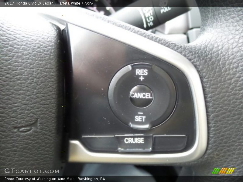 Taffeta White / Ivory 2017 Honda Civic LX Sedan