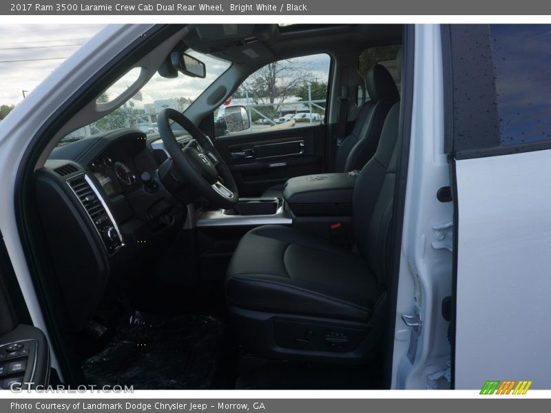Bright White / Black 2017 Ram 3500 Laramie Crew Cab Dual Rear Wheel