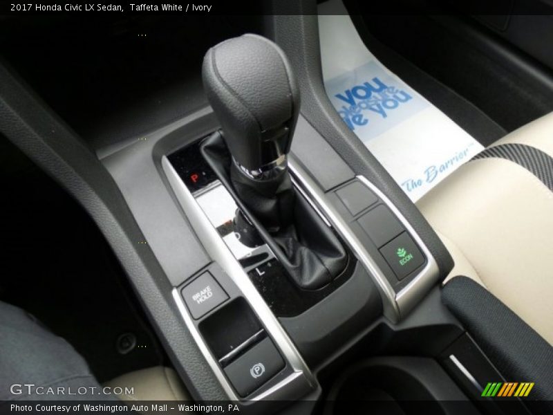 Taffeta White / Ivory 2017 Honda Civic LX Sedan