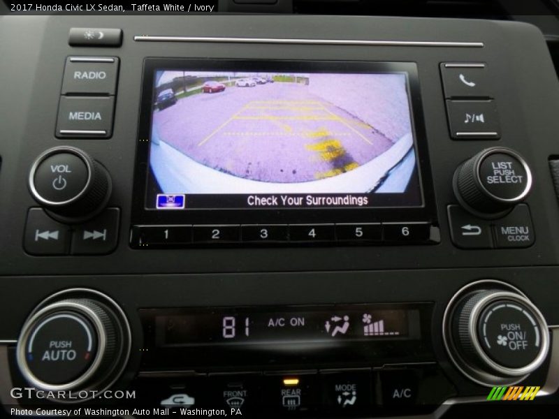 Taffeta White / Ivory 2017 Honda Civic LX Sedan