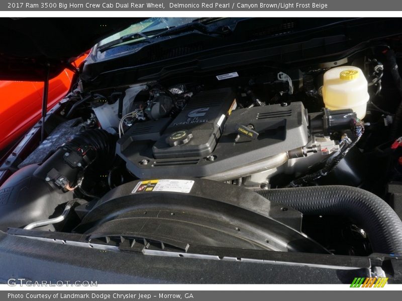 Delmonico Red Pearl / Canyon Brown/Light Frost Beige 2017 Ram 3500 Big Horn Crew Cab Dual Rear Wheel