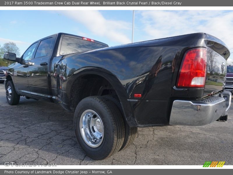 Brilliant Black Crystal Pearl / Black/Diesel Gray 2017 Ram 3500 Tradesman Crew Cab Dual Rear Wheel