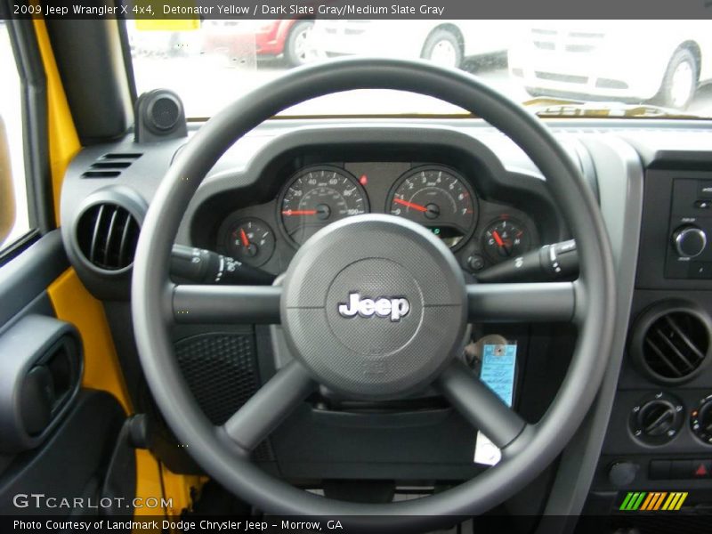 Detonator Yellow / Dark Slate Gray/Medium Slate Gray 2009 Jeep Wrangler X 4x4