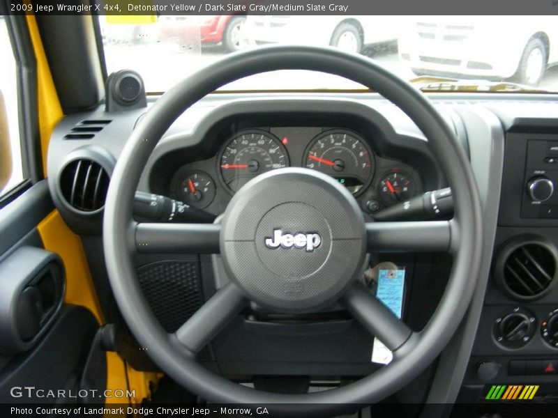 Detonator Yellow / Dark Slate Gray/Medium Slate Gray 2009 Jeep Wrangler X 4x4