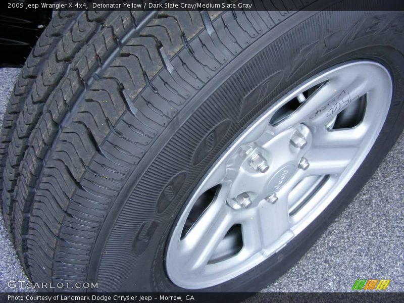 Detonator Yellow / Dark Slate Gray/Medium Slate Gray 2009 Jeep Wrangler X 4x4