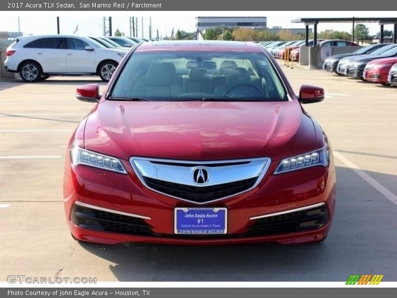 San Marino Red / Parchment 2017 Acura TLX Sedan