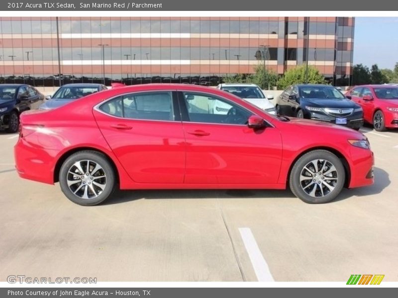 San Marino Red / Parchment 2017 Acura TLX Sedan