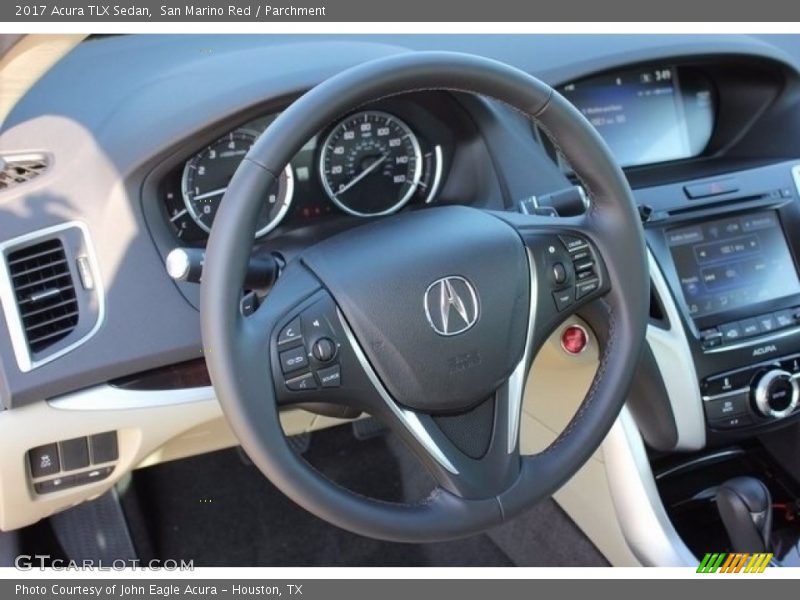 San Marino Red / Parchment 2017 Acura TLX Sedan