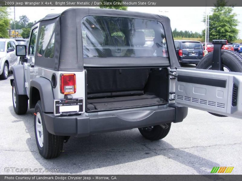 Bright Silver Metallic / Dark Slate Gray/Medium Slate Gray 2009 Jeep Wrangler X 4x4