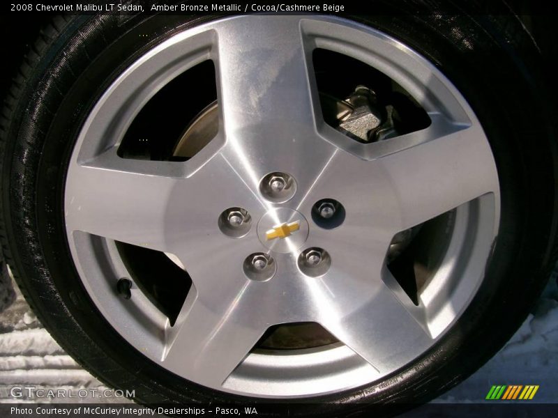 Amber Bronze Metallic / Cocoa/Cashmere Beige 2008 Chevrolet Malibu LT Sedan