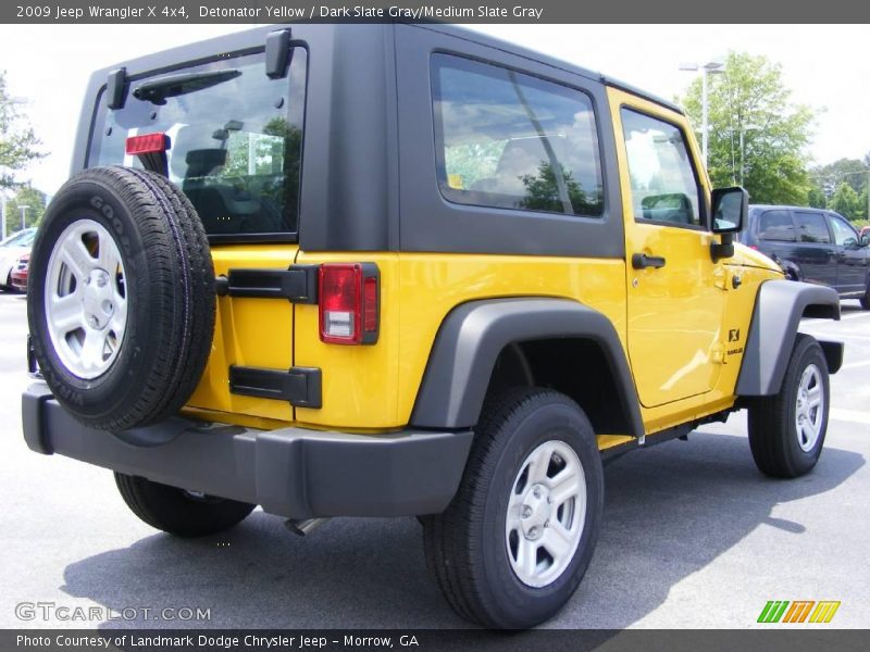 Detonator Yellow / Dark Slate Gray/Medium Slate Gray 2009 Jeep Wrangler X 4x4
