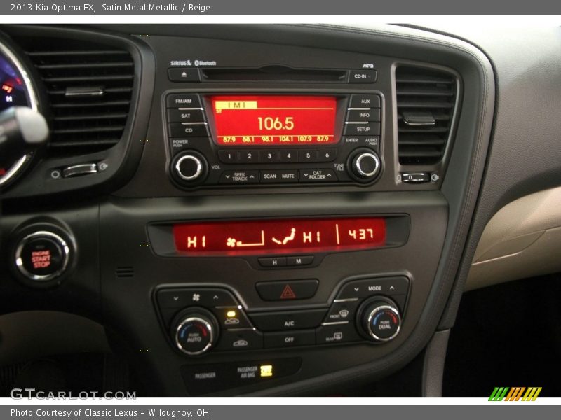 Satin Metal Metallic / Beige 2013 Kia Optima EX