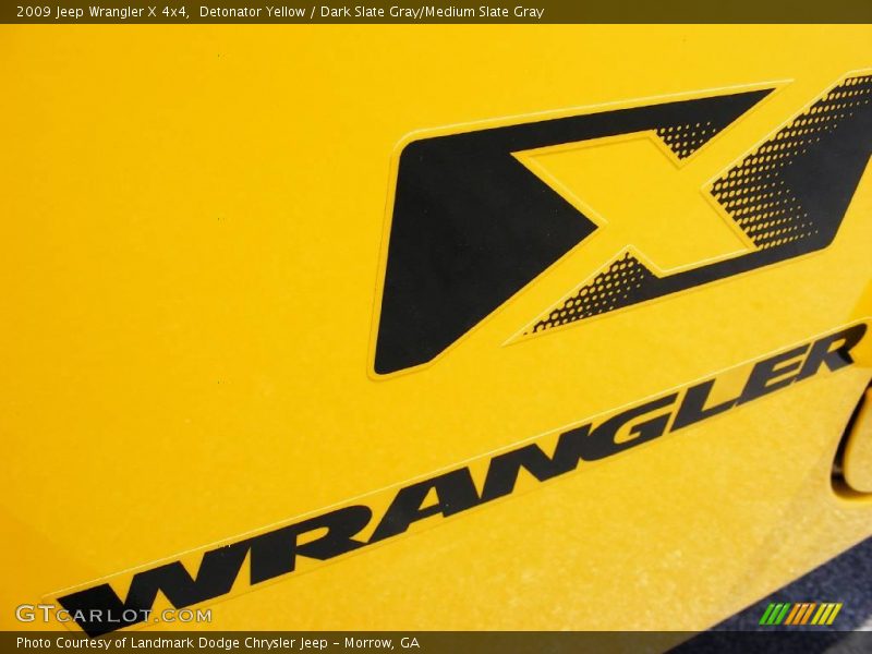 Detonator Yellow / Dark Slate Gray/Medium Slate Gray 2009 Jeep Wrangler X 4x4