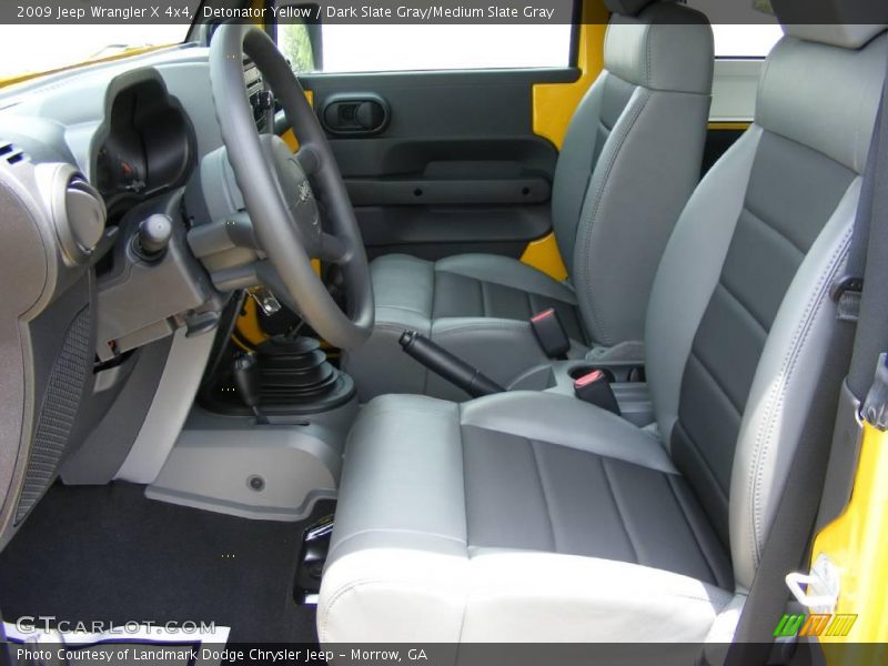 Detonator Yellow / Dark Slate Gray/Medium Slate Gray 2009 Jeep Wrangler X 4x4