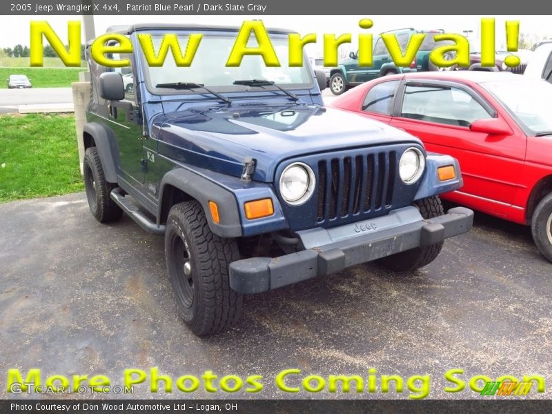 Patriot Blue Pearl / Dark Slate Gray 2005 Jeep Wrangler X 4x4