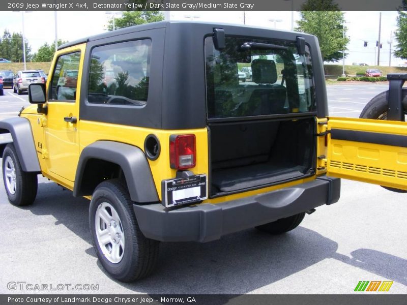 Detonator Yellow / Dark Slate Gray/Medium Slate Gray 2009 Jeep Wrangler X 4x4