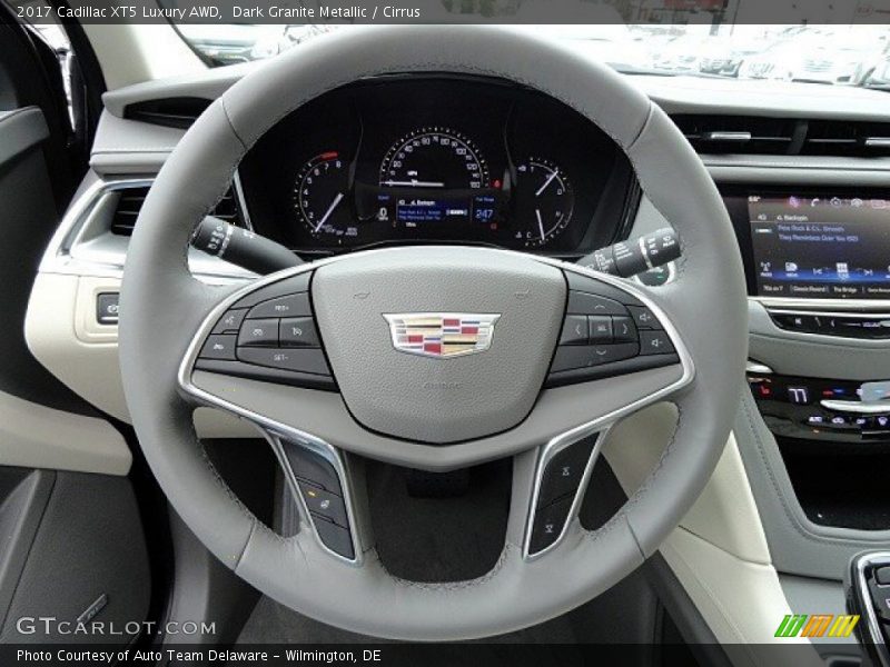 Dark Granite Metallic / Cirrus 2017 Cadillac XT5 Luxury AWD