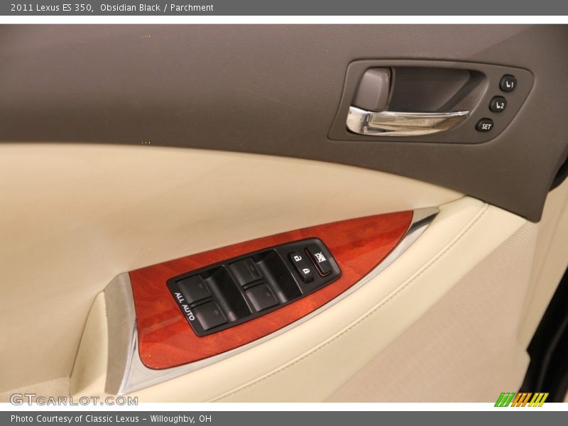 Obsidian Black / Parchment 2011 Lexus ES 350