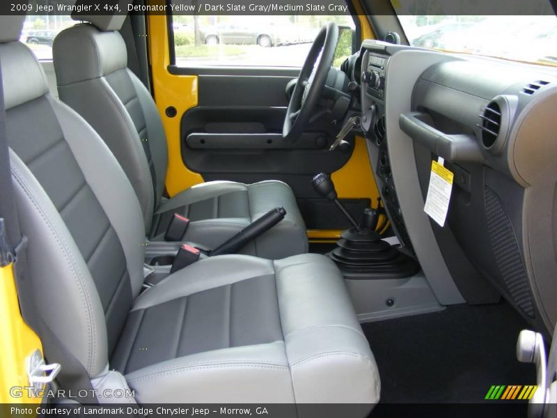 Detonator Yellow / Dark Slate Gray/Medium Slate Gray 2009 Jeep Wrangler X 4x4