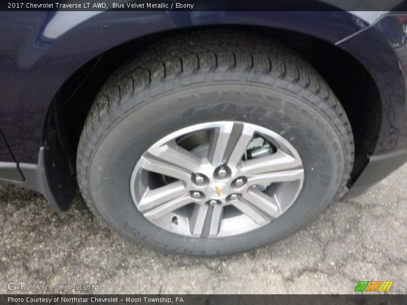 Blue Velvet Metallic / Ebony 2017 Chevrolet Traverse LT AWD