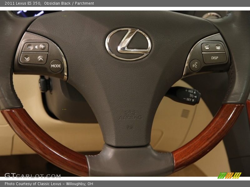 Obsidian Black / Parchment 2011 Lexus ES 350