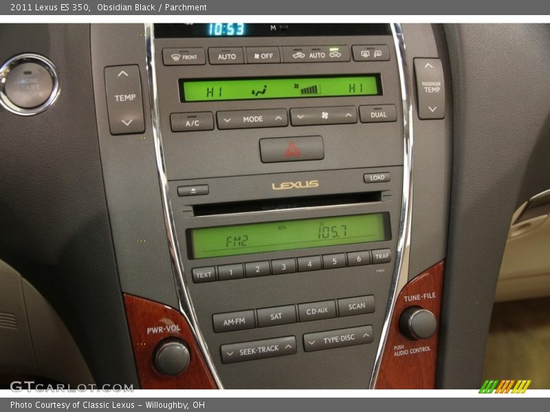 Obsidian Black / Parchment 2011 Lexus ES 350