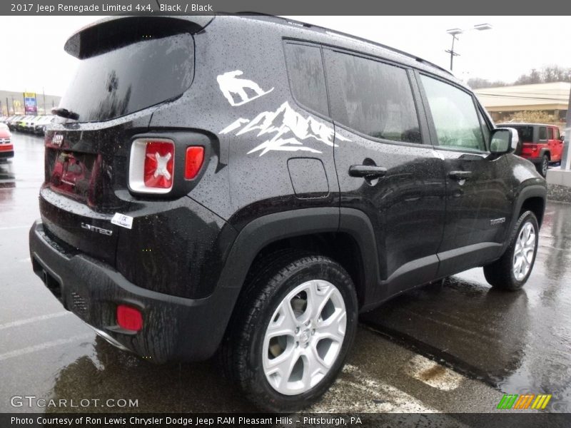 Black / Black 2017 Jeep Renegade Limited 4x4