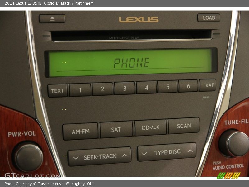 Obsidian Black / Parchment 2011 Lexus ES 350