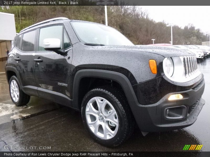 Black / Black 2017 Jeep Renegade Limited 4x4