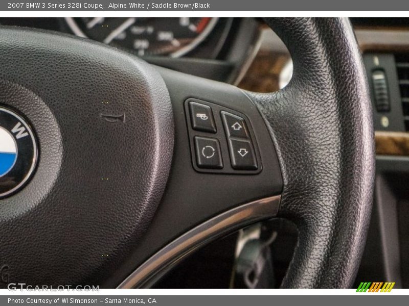 Alpine White / Saddle Brown/Black 2007 BMW 3 Series 328i Coupe