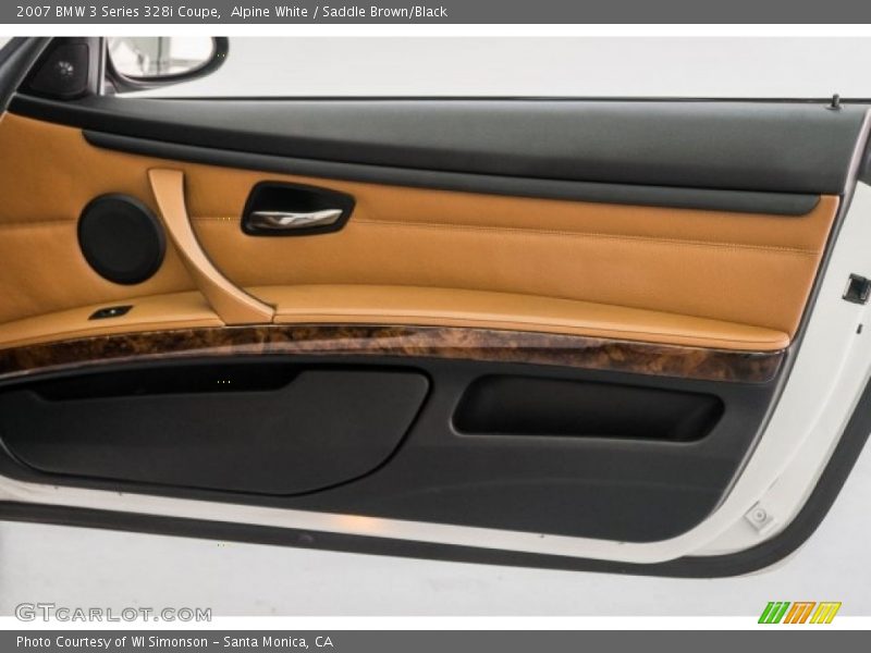 Alpine White / Saddle Brown/Black 2007 BMW 3 Series 328i Coupe