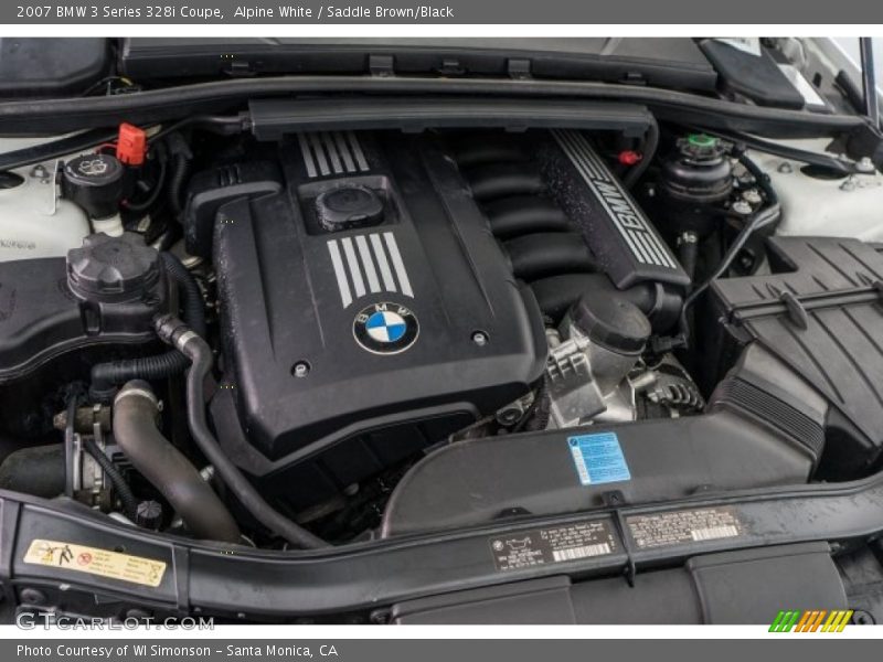 Alpine White / Saddle Brown/Black 2007 BMW 3 Series 328i Coupe